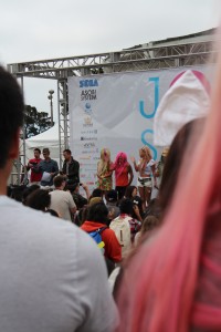 On the stage at the J-Pop Summit Festival